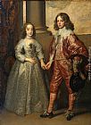 William II, Prince of Orange and Princess Henrietta Mary Stuart, daughter of Charles I of England by Sir Antony van Dyck